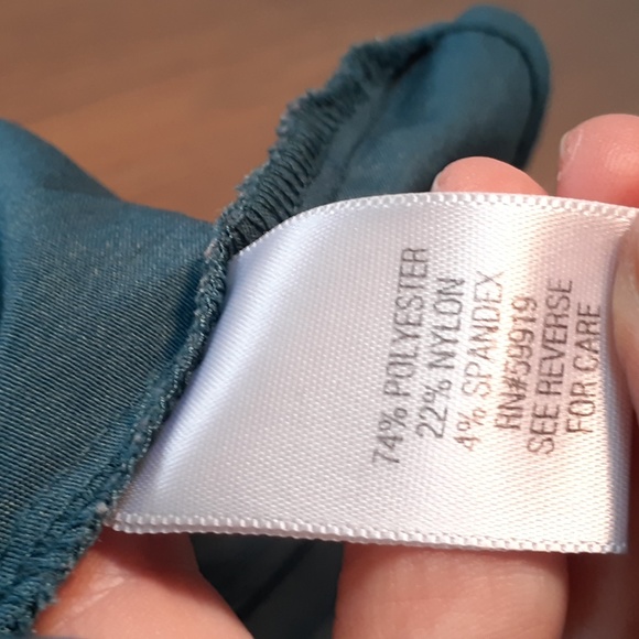 Apt.9 Marx Kors womens gorgeous deep teal stretch blouse size 1X - Picture 5 of 7